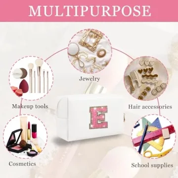 Personalized Glittering Makeup Bag for Women