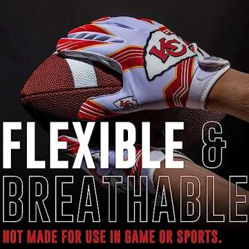 Franklin Sports Youth NFL Football Receiver Gloves - Team Colors