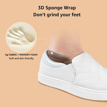 STQ Women's Stylish Casual Slip On Sneakers for Comfort