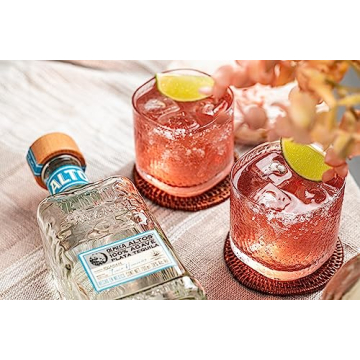 GLASSIQUE CADEAU Tequila Cocktail Glass Set of 4 Hammered