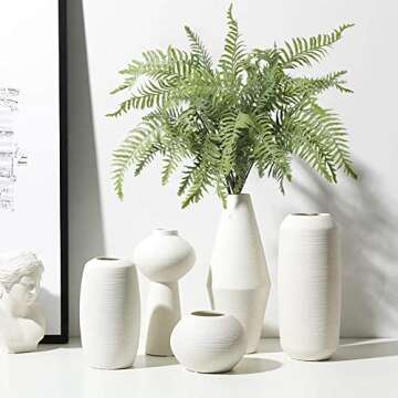 30" Artificial Boston Fern Plants Bushes Fake Shrubs Bush Greenery Plants Faux Fern Plant Large for ...