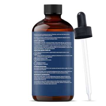 Botanic Hearth 100% Pure Rosemary Oil For Hair Growth (2 fl oz) Infused With Biotin, Jojoba & castor...