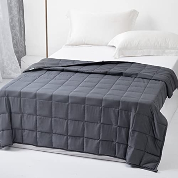 ZonLi Weighted Blanket for Adults: 60x80, 15 lbs, Grey