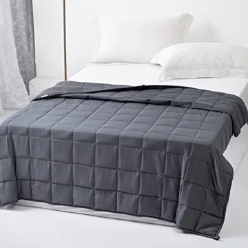 ZonLi Weighted Blanket for Adults: 60x80, 15 lbs, Grey