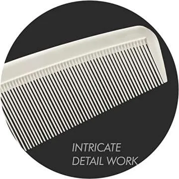 Sam Villa Signature Series Wide Cutting Comb Ivory - Professional & Smooth Styling