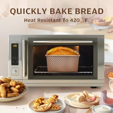 KTISSENSU Pullman Loaf Pan Non-Stick Bakeware for Bread