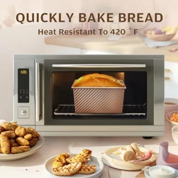 KTISSENSU Pullman Loaf Pan Non-Stick Bakeware for Bread