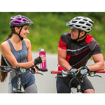 Estilo Reusable Glass Water Bottles 20 Oz Set of 4