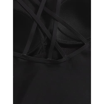 WDIRARA Floral Appliques One Piece Swimsuit for Summer