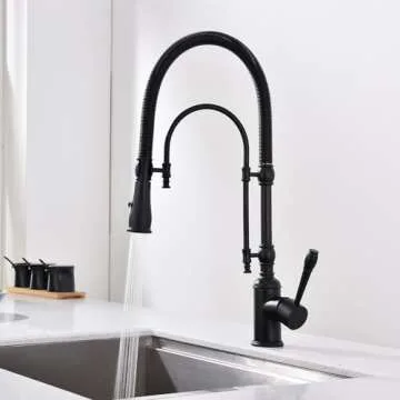 GICASA Copper Kitchen Faucet with 360 Swivel Sprayer