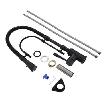 GICASA Copper Kitchen Faucet with 360 Swivel Sprayer