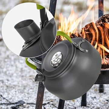 Compact Camping Cookware Set - 9 Pieces for Outdoor Cooking