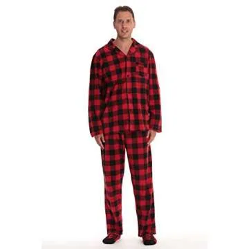 #followme Men's Printed Fleece Pajamas for Ultimate Comfort