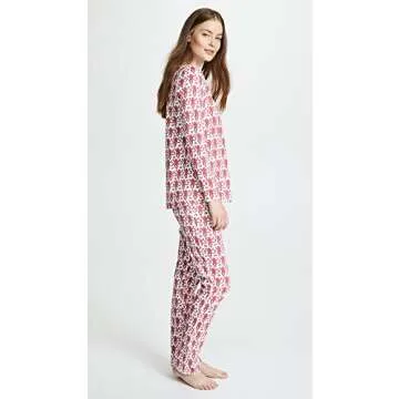 Soft and Stylish Roller Rabbit Monkey Pajama Set for Women