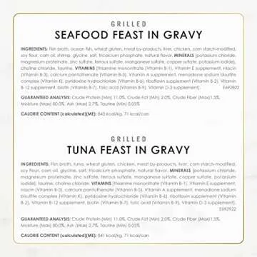 Purina Fancy Feast Grilled Wet Cat Food Seafood Collection in Wet Cat Food Variety Pack - (Pack of 24) 3 oz. Cans