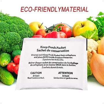 prime&swift Refrigerator Produce Preserver W10346771A(12 Packets-6 Pack Included),Replacement for 2117689,AH3503014