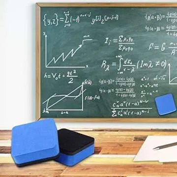 Dry Erase Erasers, 48 Pack Magnetic Whiteboard Eraser Chalkboard Cleansers Wiper for Classroom Office and Home (48mixed)