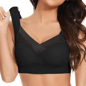 Cbcbtwo Women's Seamless Sexy Push Up Wireless Bra - All-day Comfort & Style