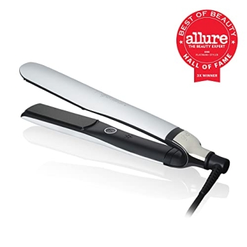 ghd Platinum+ Styler ― 1" Flat Iron Hair Straightener, Professional Ceramic Hair Styling Tool for Stronger Hair, More Shine, & More Color Protection ― White