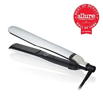 ghd Platinum+ Styler ― 1" Flat Iron Hair Straightener, Professional Ceramic Hair Styling Tool for Stronger Hair, More Shine, & More Color Protection ― White