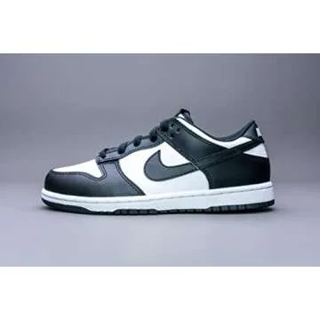Nike Boy's Dunk Low White/Black Skate Shoes for Kids