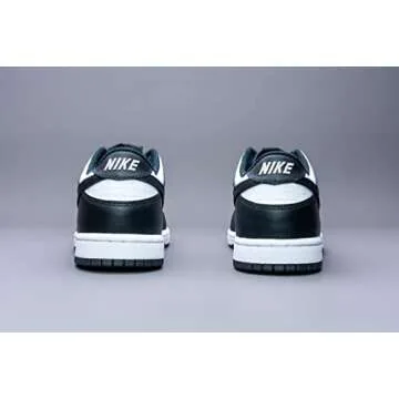 Nike Boy's Dunk Low White/Black Skate Shoes for Kids