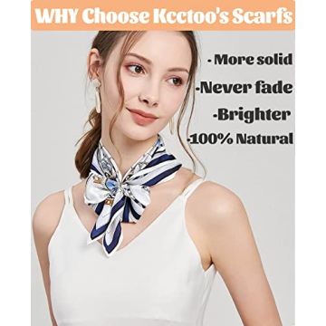 Stunning kcctoo Mulberry Silk Head Scarf for Women