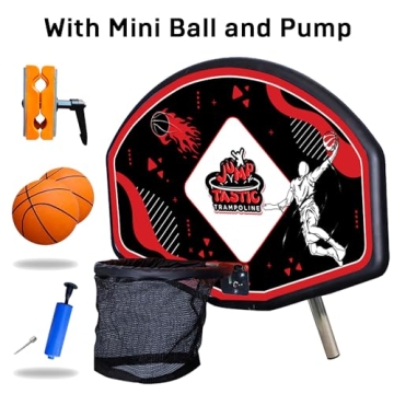 Jump Tastic Universal Trampoline Basketball Hoop - Fun for Kids!