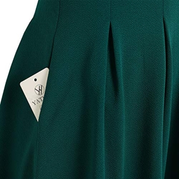 YATHON Vintage A-Line Swing Dress with Pockets