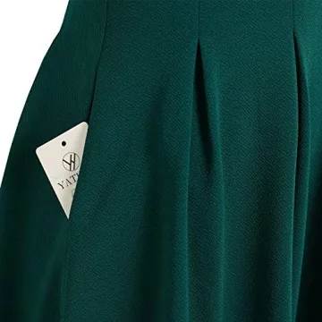 YATHON Vintage A-Line Swing Dress with Pockets