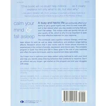 Quiet Your Mind and Get to Sleep: Solutions to Insomnia for Those with Depression, Anxiety, or Chron...