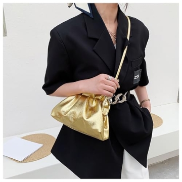 QLPOU Cloud Dumpling Bag Stylish Women's Clutch Purse Elegant Handbag