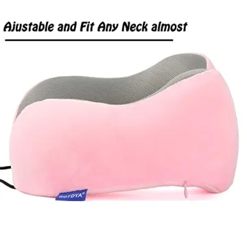 GOTDYA Memory Foam Travel Pillow Adjustable Lightweight Comfort