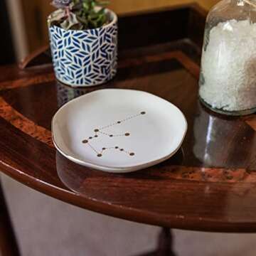 Zodiac Jewelry Dish for Aquarius | Home Decor & Gifts