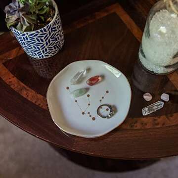 Zodiac Jewelry Dish for Aquarius | Home Decor & Gifts