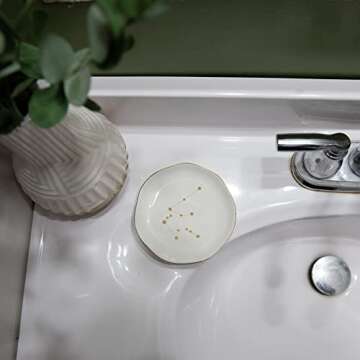 Zodiac Jewelry Dish for Aquarius | Home Decor & Gifts