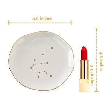Zodiac Jewelry Dish for Aquarius | Home Decor & Gifts