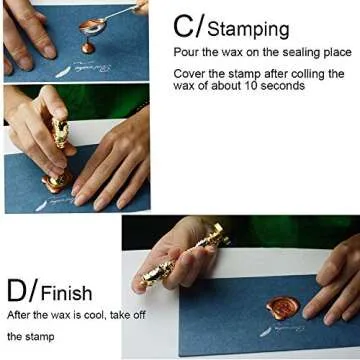 Wax Seal Seal Set, DLD Classic Vintage Antique Wax Print Set Magic School Badge Wax Set Gift Box Set