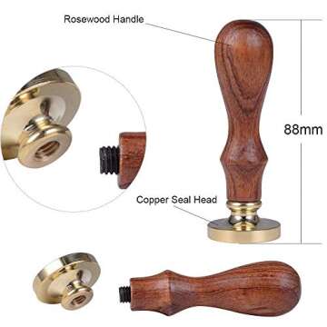 Wax Seal Seal Set, DLD Classic Vintage Antique Wax Print Set Magic School Badge Wax Set Gift Box Set