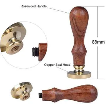 Wax Seal Seal Set, DLD Classic Vintage Antique Wax Print Set Magic School Badge Wax Set Gift Box Set