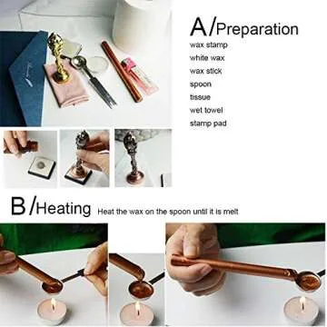 Wax Seal Seal Set, DLD Classic Vintage Antique Wax Print Set Magic School Badge Wax Set Gift Box Set