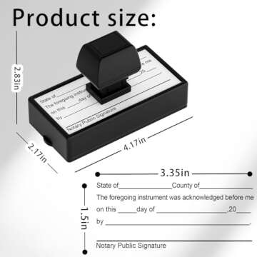 Notary Stamps - Reliable Notary Acknowledgement Supplies for Efficient Document Handling