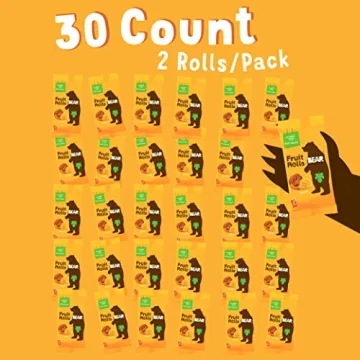 Healthy BEAR Real Fruit Yoyos, 100% Fruit Snack Pack