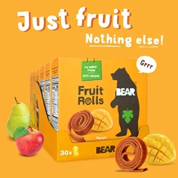 Healthy BEAR Real Fruit Yoyos, 100% Fruit Snack Pack