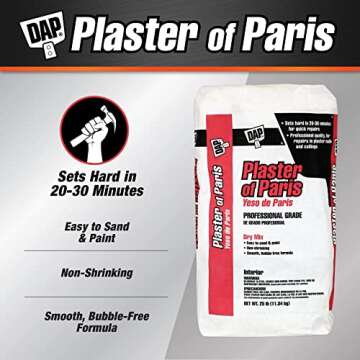 DAP 10312 Plaster of Paris, 25 Pound (Pack of 1), White