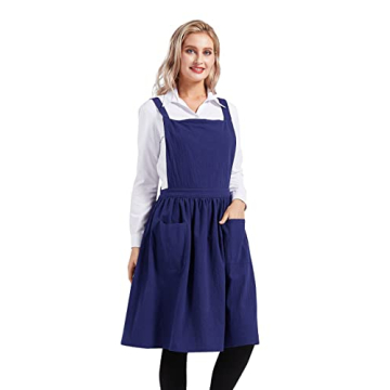 Stylish Nanxson Cotton Linen Apron with Pockets for All