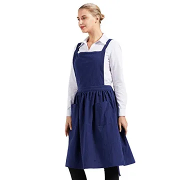 Stylish Nanxson Cotton Linen Apron with Pockets for All