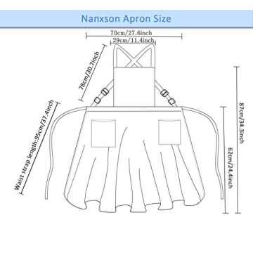Stylish Nanxson Cotton Linen Apron with Pockets for All