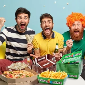 OHOME Football Party Supplies - 40 Pack for Super Bowl