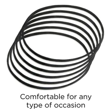 GOODY Women's Ouchless Thin Hair Flat Narrow Headwrap, Black, 6 Count